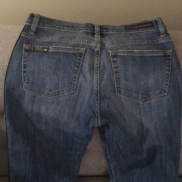 Rock & Republic embellished Jeans side stripes size 6 Berlin rn 130273 - Picture 16 of 16